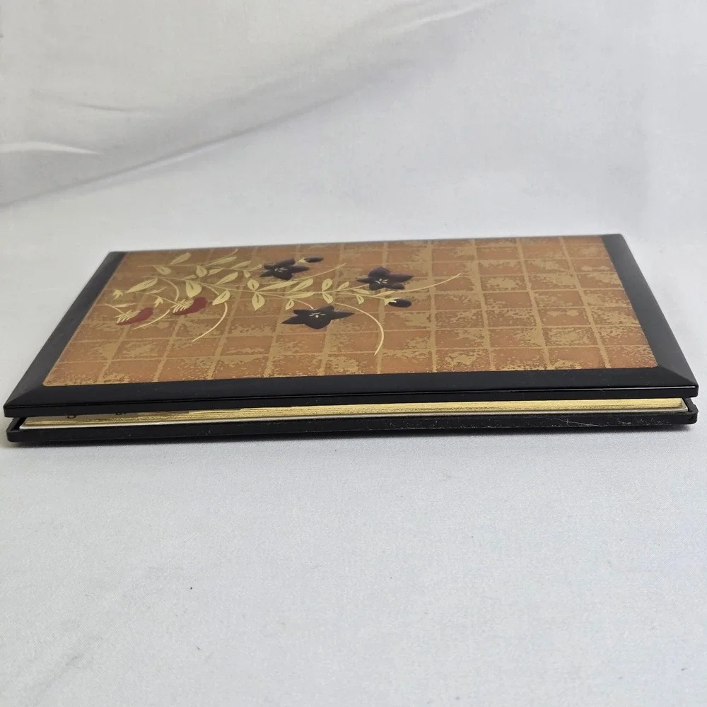 Nippon Togeichien Yamanaka Lacquerware Korin-Style Bellflower‎ Address Book Vtg